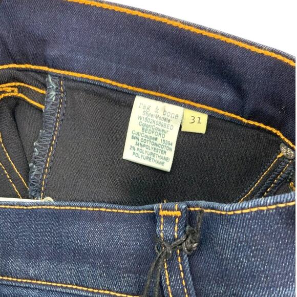 Rag & Bone Slim Skinny Jeans Bedford Size 31 NWT $198 MSRP - Picture 5 of 8